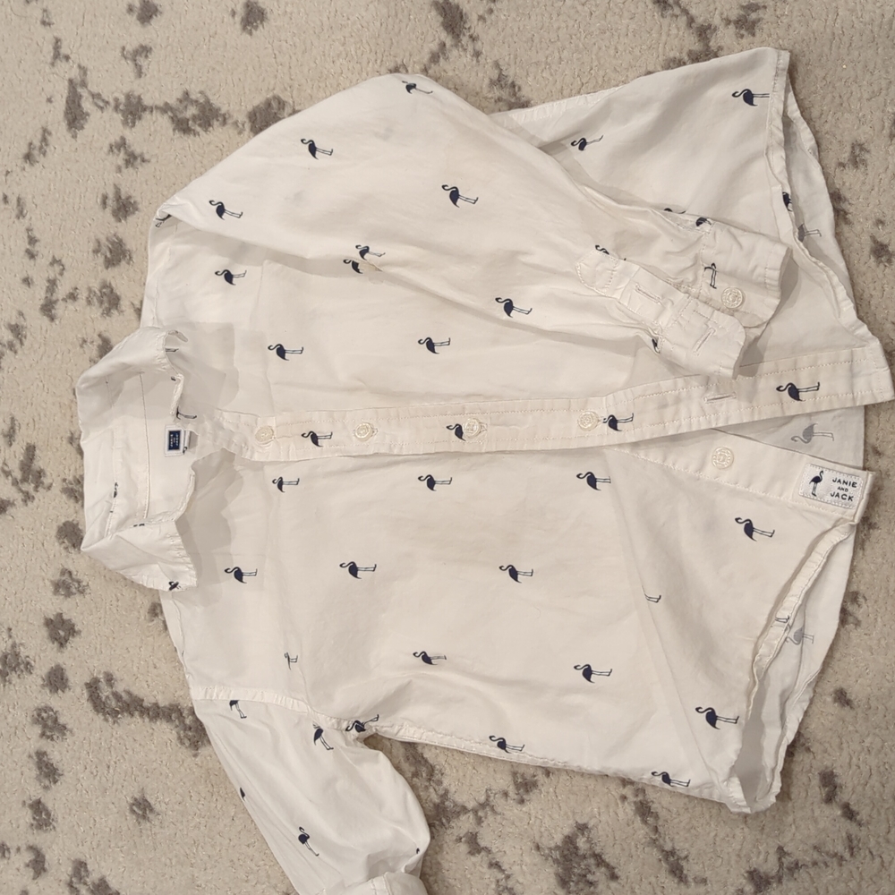 Boys size 5 flamingo Janie and Jack shirt